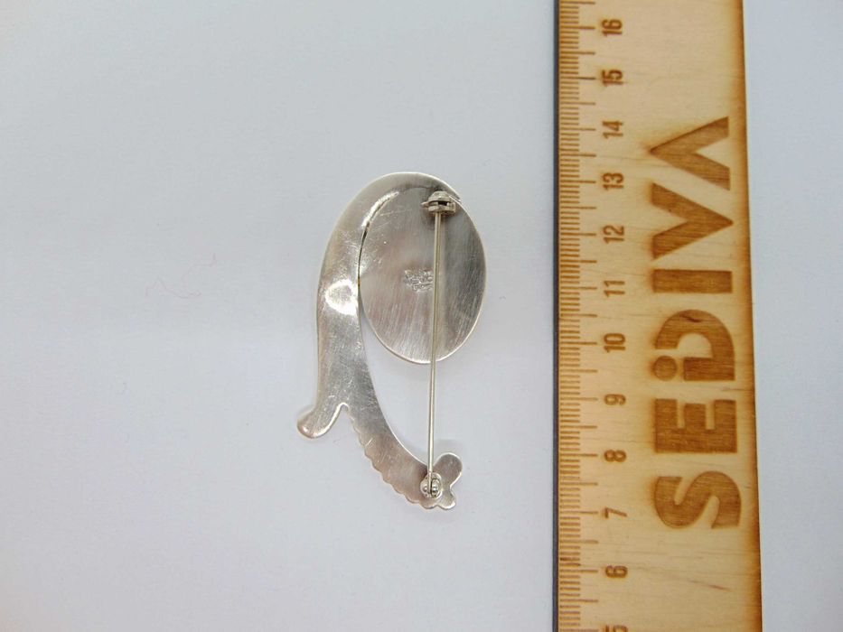 Brosa din argint cu piatra, Mexic