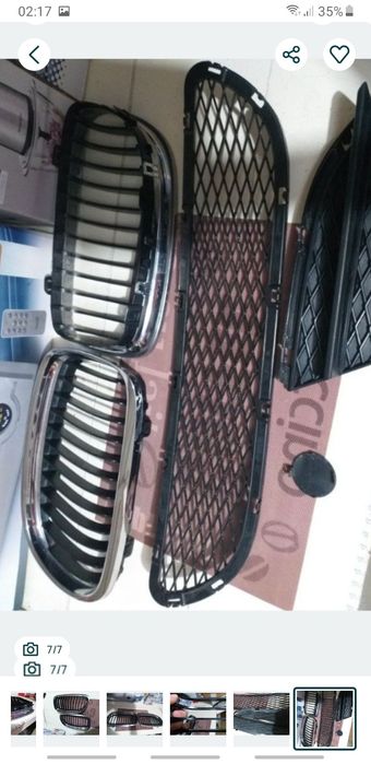 Grilaze Nari Bara Fata BMW E90 E91 Facelift OEM originale Crom
