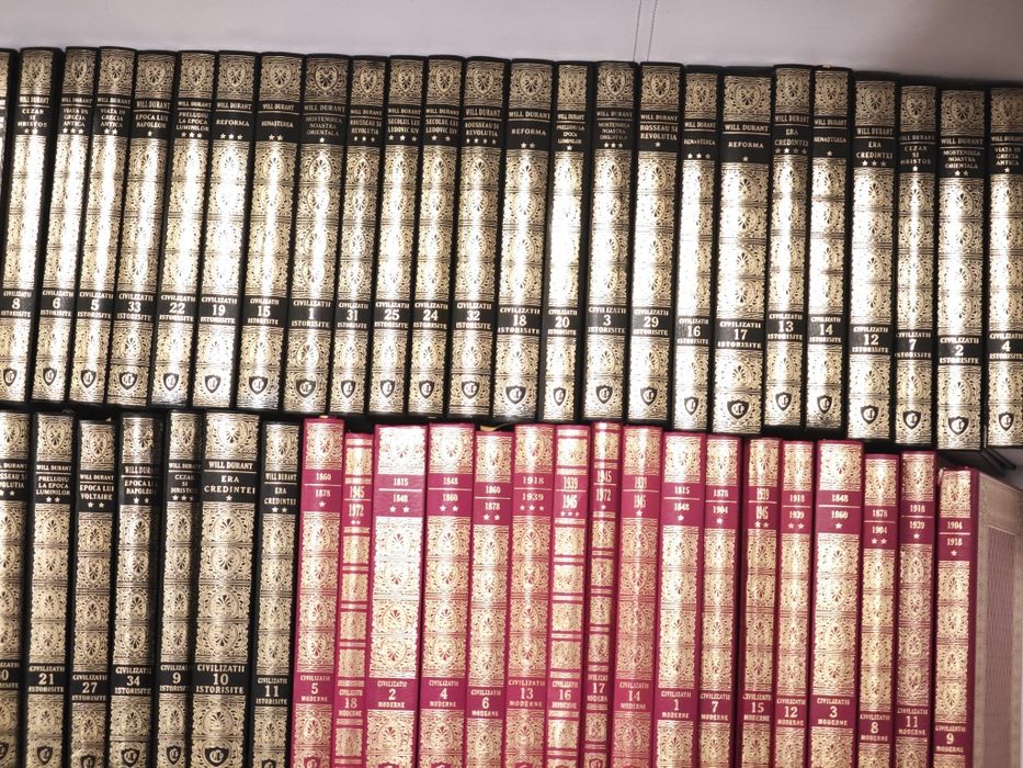 Set  Complet,Civilizații Istorisite, Moderne, Prietenii Cartii, Cartonat, Lux, 52 vol, Will Durant