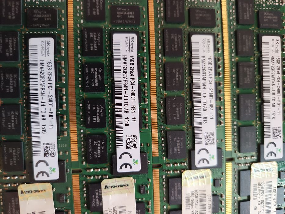 RAM DDR4 128GB 8x16GB 2400T  ECC RDIMM  Samsung SKHynix