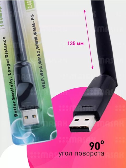 Ресивер антенна вайфай адаптер полставка