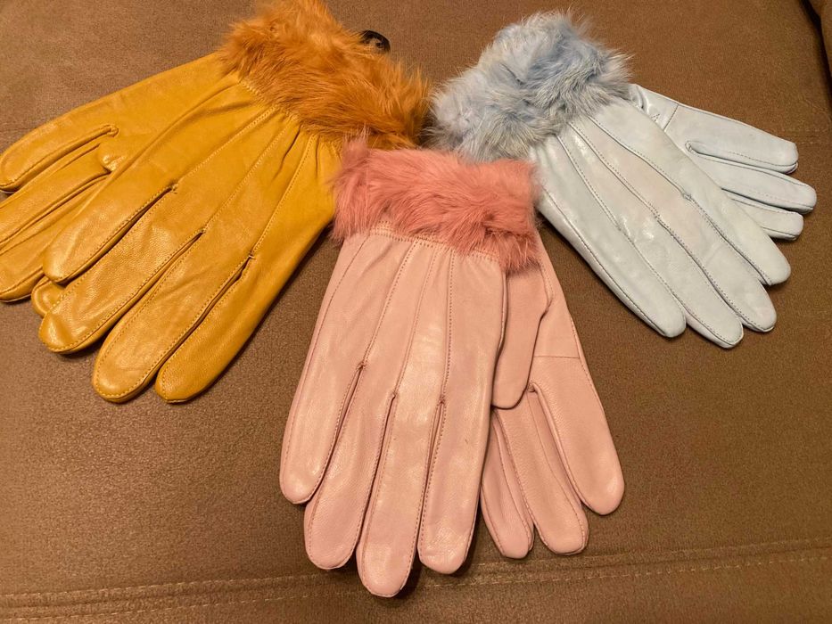 Нови модели!Дамски ръкавици от естествена кожа