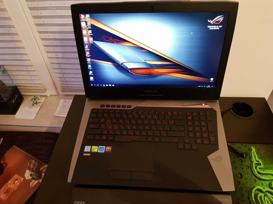 Asus ROG Гeймърски Лаптоп, i7, GTX 1070 8GB, 32GB RAM