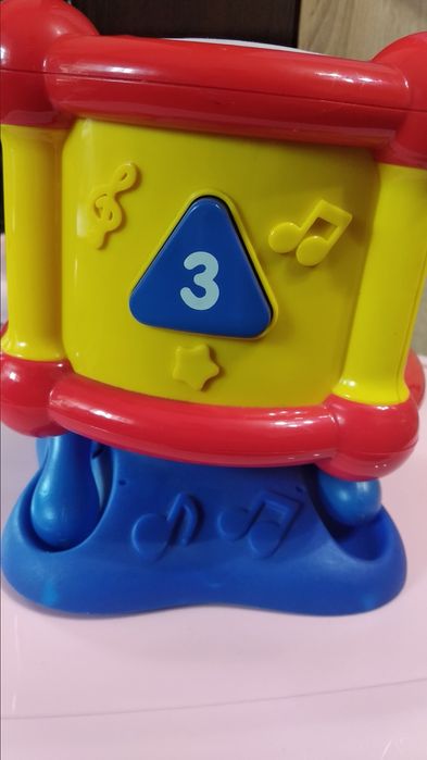 Детски музикален светещ барабан