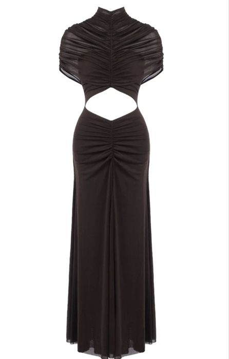 Дълга кафява рокля