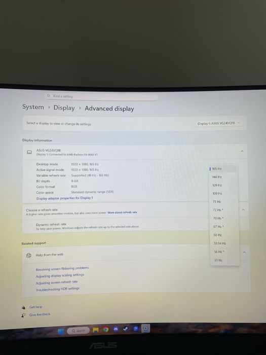 Monitor ASUS TUF Gaming curbat 165 Hz 1 ms
