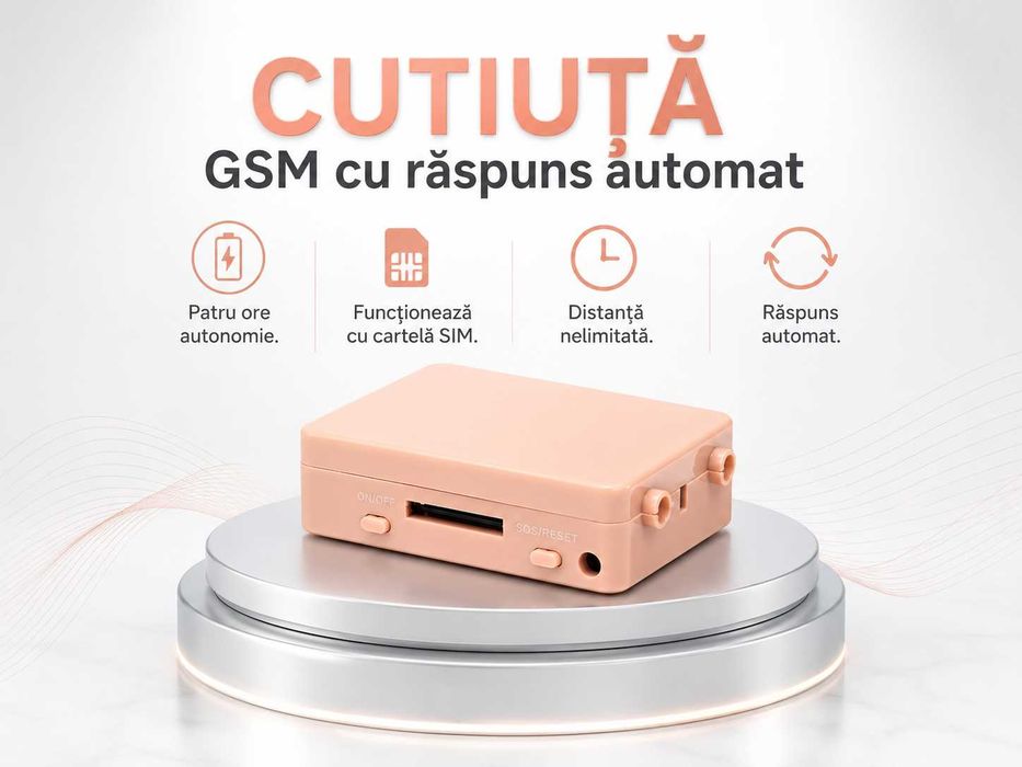 Cutiuta GSM de copiat +micro casca de copiat + sisteme casti de copiat