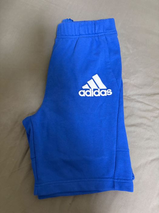 Юношески къси панталони аdidas цвят син