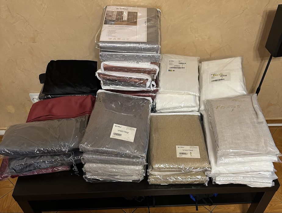 Draperii si perdele diferite modele, culori si marimi, noi, germania..