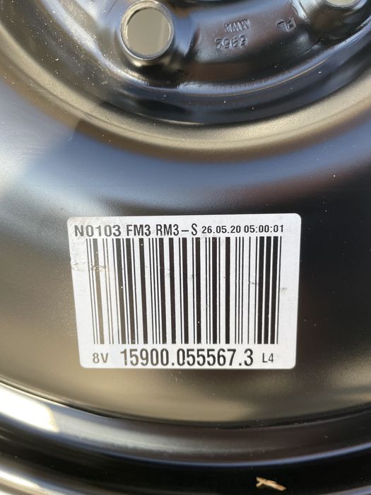 Rezerva slim Vw Passat Arteon Seat Audi A3 Golf T Rok Jeta Skoda R 18