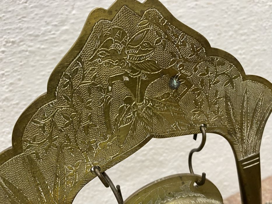 Настолен гонг от  масивен месинг от индия буда будизъм шива азия