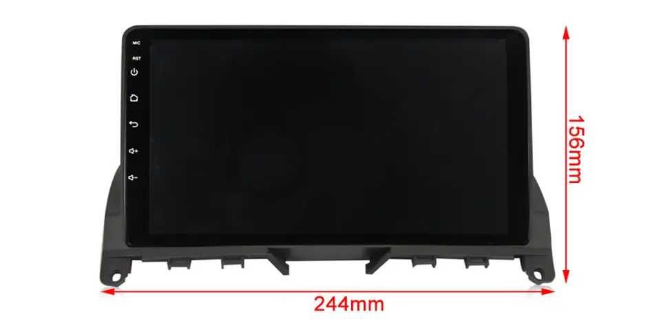 Navigatie Android 14 Mercedes C Class 2007- 2014 1/8 Gb CarPlay CAMERA