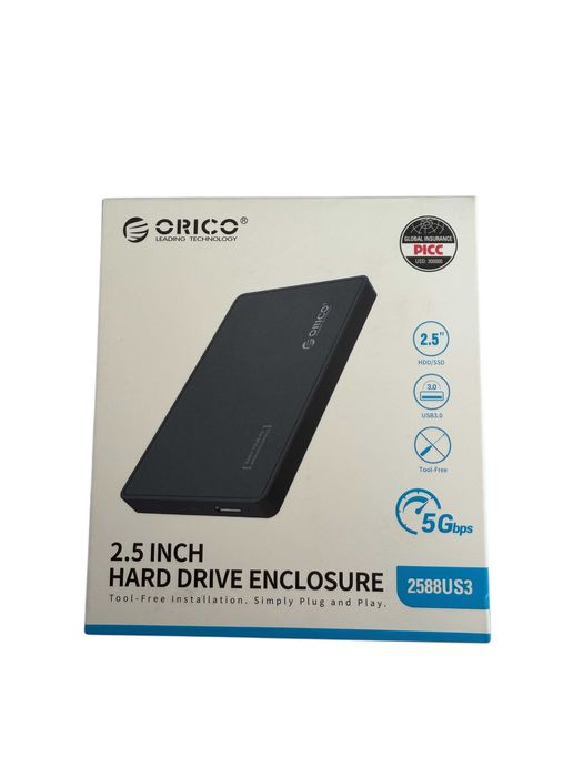 Външен диск 1TB 2.5" HDD Western Digital (Malaysia) в кутия ORICO