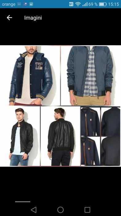 Veste mărimi și Culori model