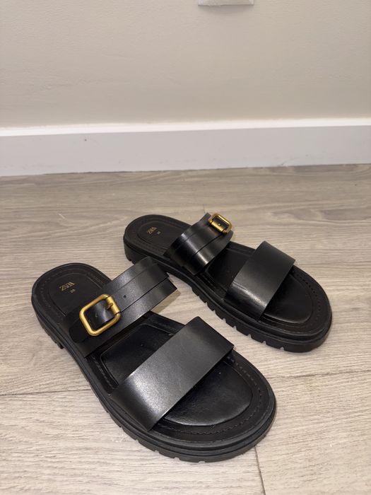 Туфли натуральная кожа Zara