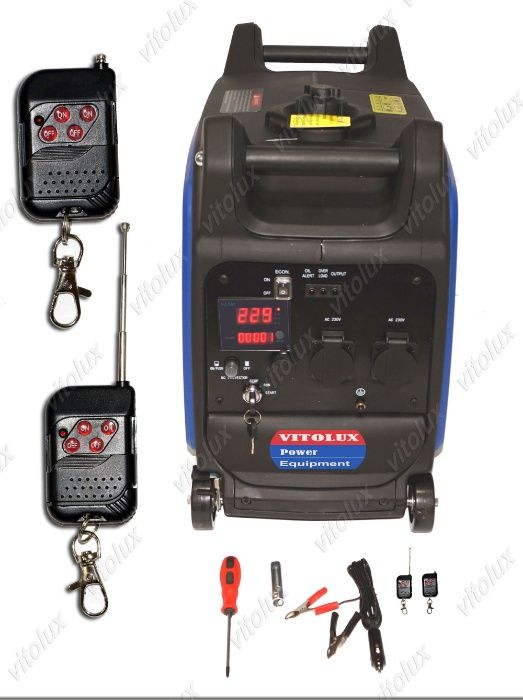 6,5 КW ИНВЕРТОРНИ Генератори VITOLUX- обезшумени с Eл.старт,USB изход