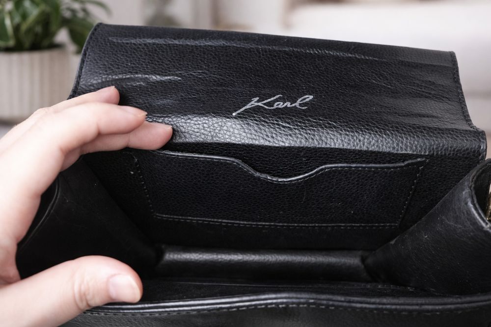 Сумка Karl, чёрная, б/у