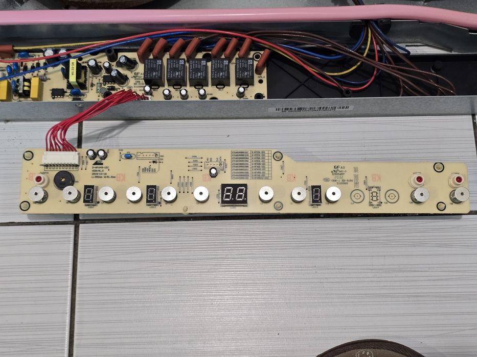 Керамичен плот за вграждане – за части (нагреватели + платки + кабели)