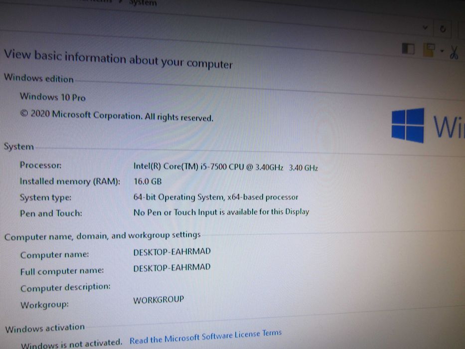 Гейм i5-7500, 16GB с  RX1660Super ,  120GB SSD, 500B HDD