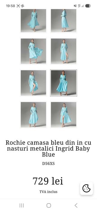 Rochie CAROLINA D /Rochie de dama/Rochie in/Marime XS