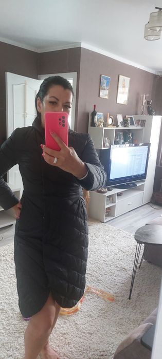 Пальто, плащ темно серый