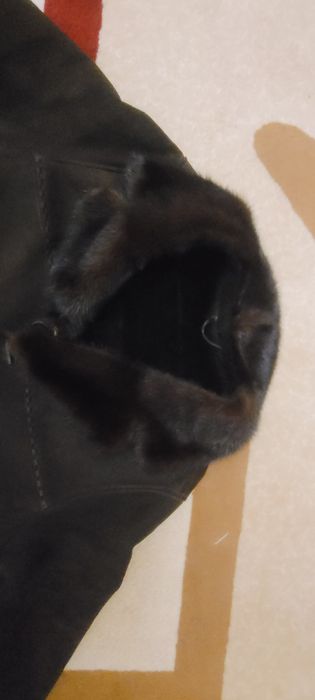 Дубленка итальянская с натуральный воротником норка