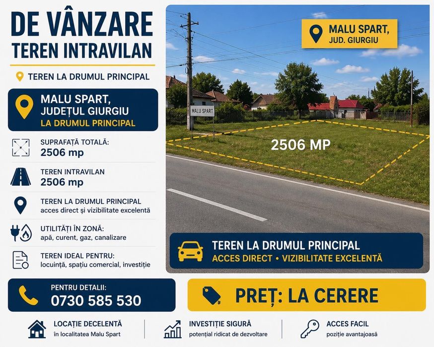 Teren de vanzare Malu Spart