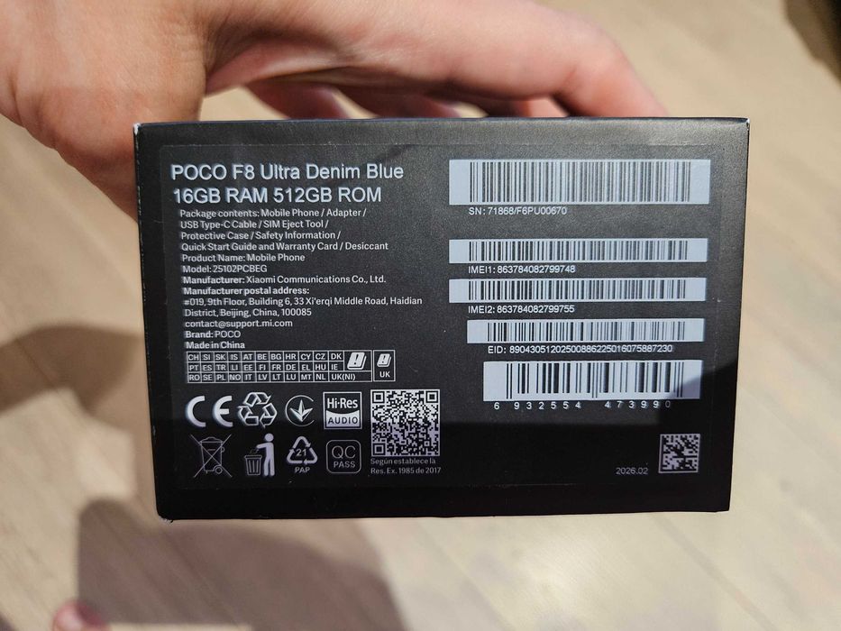 XIAOMI POCO F8 ULTRA 16/512, как новый. Идеал. s26 ultra процессор