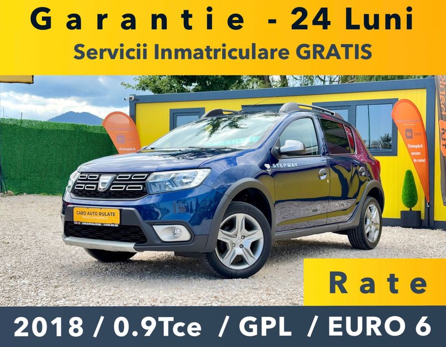 Dacia Sandero Stepway 08.2018 -0.9Tce -90Cp -GPL -Euro 6 -Km Reali -PARC AUTO -RATE-GARANTIE