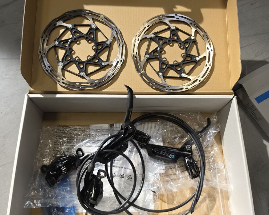 Frane SRAM Level Ultimate Black Rainbow + 2 discuri de 160 d