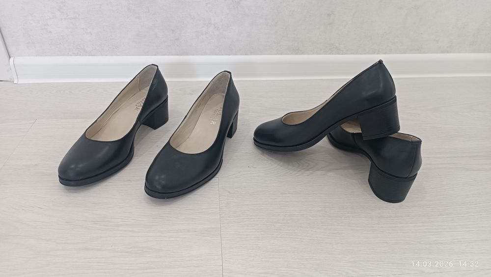 Туфли женские, кожаные. Подойдёт для офиса и выпускного.
