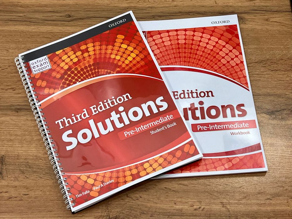 Учебники Solutions Elementary, Pre intermediate, Intermediate 3rd