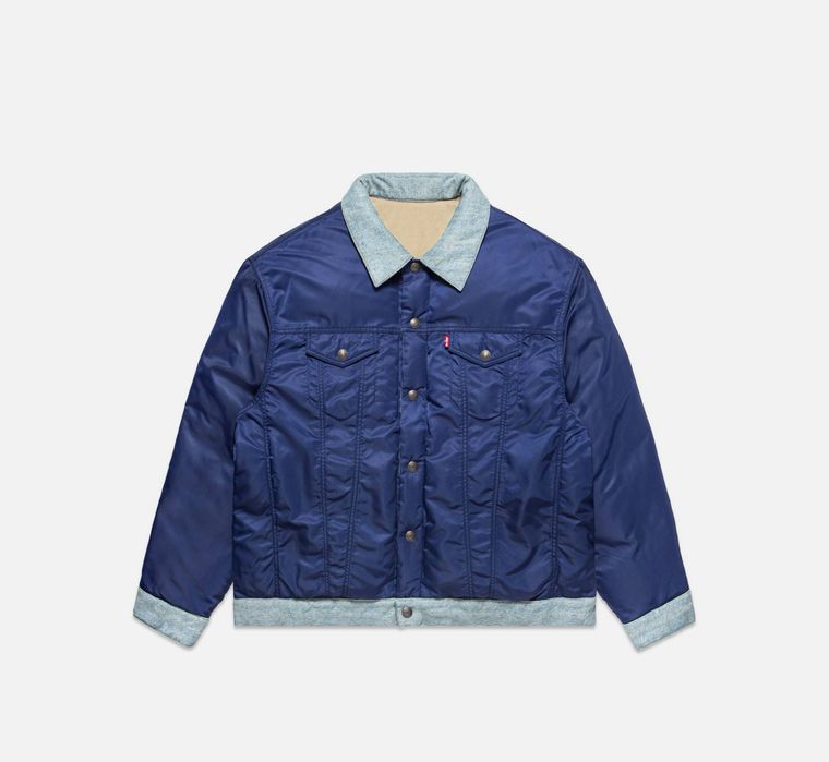 Geaca iarna puffer Levi’s made&crafted x Clot reversibila(puf gasca)