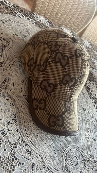 șapcă Gucci de piele