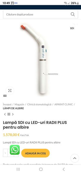 RADII LUS Lampa SDI cu LED-uri noua