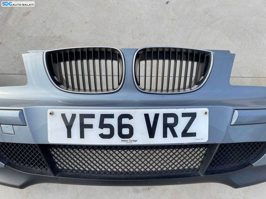 Bara Spoiler Fata Completa cu Grile si Proiectoare BMW Seria 1 E81 E87 2004 - 2008 Culoare Quarzblau Cod 7121490 712149012 [Z0073]