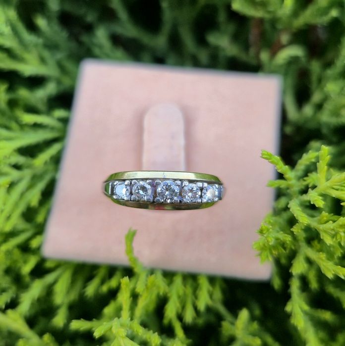 Inel din aur de 14K cu diamante naturale