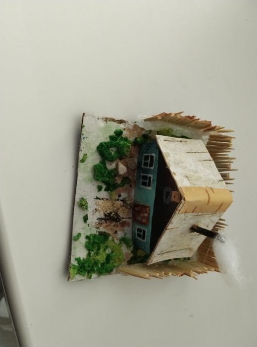 Деорама домик в деревне