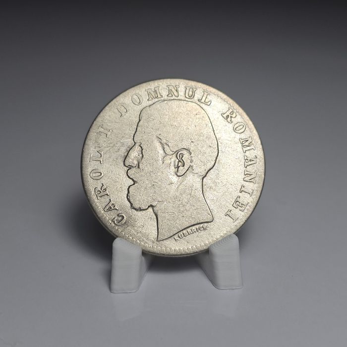 Moneda 2 lei 1881 Carol