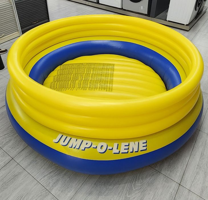 Надувной детский круглый батут INTEX