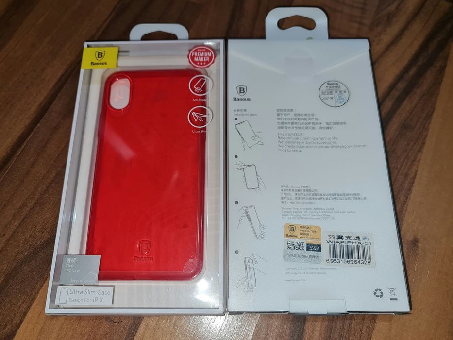 Husa silicon originala Baseus Ultra Slim Case Apple iPhone X Xs