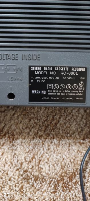Radio /Casetofon Jvc RC- 660L