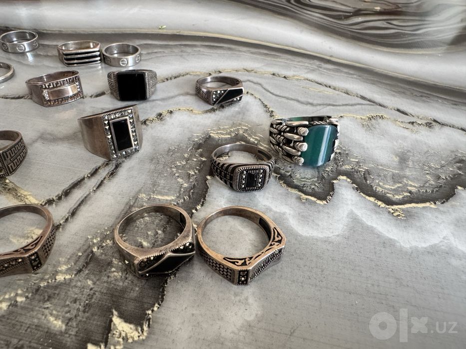 Серебро кольцо и Перстень 925 проба kumush uzuk 925 proba