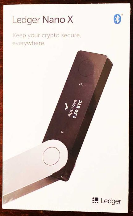 Ledger Nano X – хардуерен крипто портфейл, чисто нов, ФАБРИЧНО ЗАПЕЧАТАН