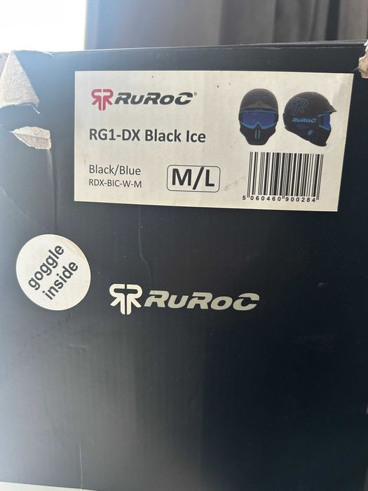 Cască ski Ruroc M / L cu ochelari + protecție bărbie – stare ca nouă
