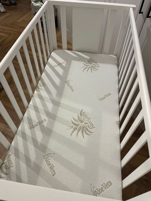 Patut co-sleeper bebe cu saltea inclusa
