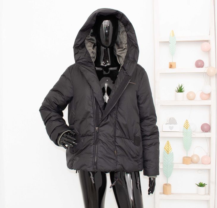 G-star Raw оригинално дамско яке черно голяма качулка овърсайз модел M