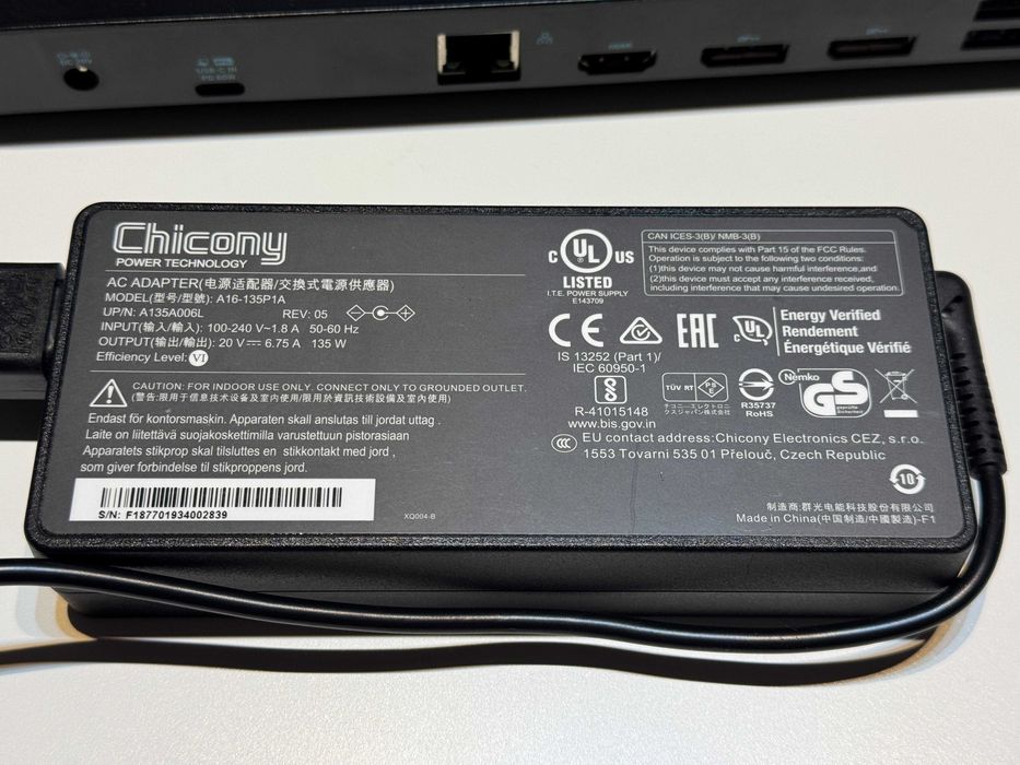 Docking station i-tec PD 60W, 5K sau 4K x 3, 1G eth, incarcator orig.