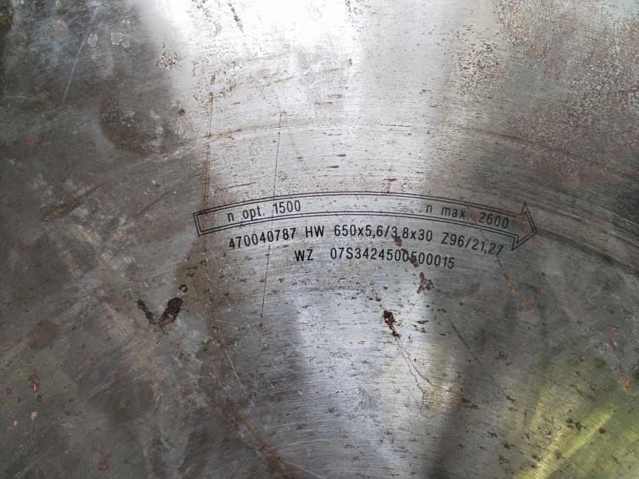 pânză de circula 650×5 6/3 8. z96/21 27 hundegger