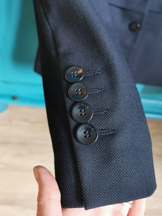 Sacou cambrat bleumarin